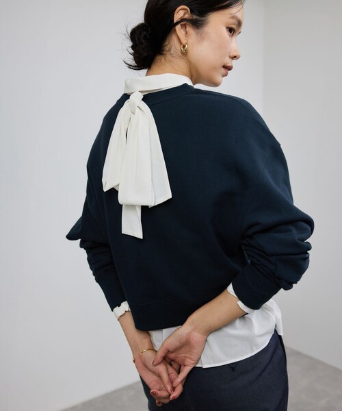 ROPE'（ロペ）の「アナグラム刺繍スウェットプルオーバー/イージーケア（スウェット・レディース・ベージュ系/ネイビー/ピンク系・F）」の19枚目の写真