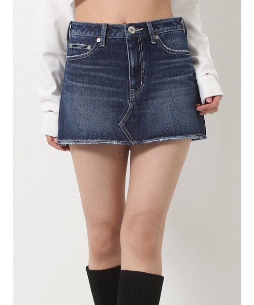 GYDA（ジェイダ）の「Vintageデニムスカートライクショートパンツ