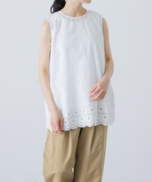 かぐれ | 刺繍ノースリーブプルオーバー(シャツ/ブラウス)