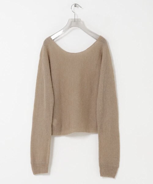 URBAN RESEARCH(アーバンリサーチ)の「Studio Doe Alpaca Wide Neck Sweater(ニット/セーター・レディース・BEIGE・M)」の6枚目の写真