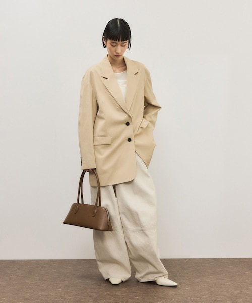ADAM ET ROPE'(アダムエロペ)の「コットンリネンカーヴィーパンツ(その他パンツ・レディース・ブラック/キナリ・36/38)」の8枚目の写真