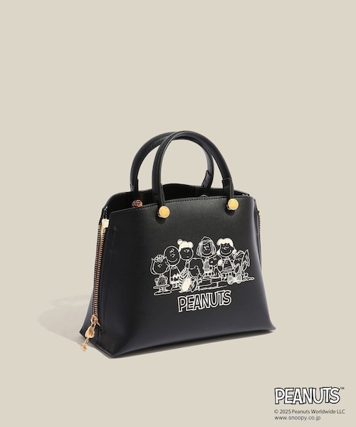 ROPE'（ロペ）の「【WEB限定/一部店舗限定】【E'POR×PEANUTS】別注 Y BAG Mini（ハンドバッグ・レディース・ブラック/オフホワイト/レッド・F）」の10枚目の写真