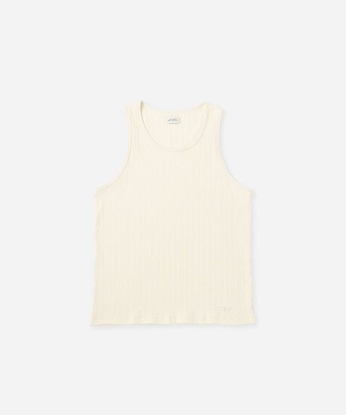 Saturdays NYC(サタデーズ ニューヨークシティ )の「Venice Rib Tank(タンクトップ・レディース・ブラック/チャコール/キナリ・L/M/S/XL)」の1枚目の写真
