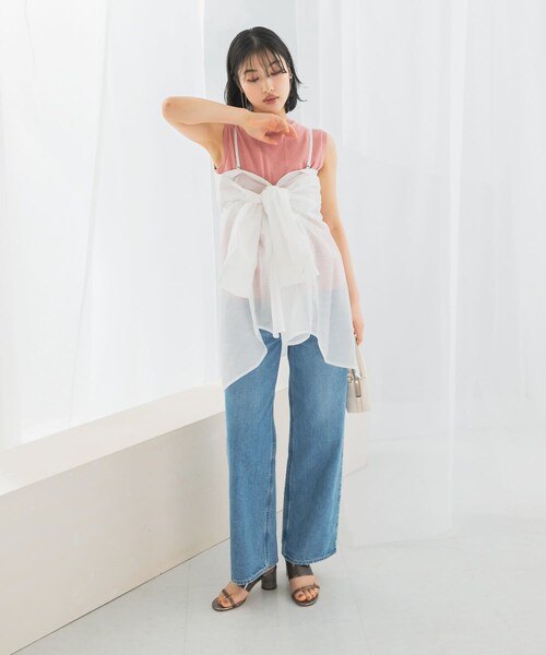 URBAN RESEARCH ROSSO（アーバンリサーチロッソ）の「リネンタッチイージーケアオーバーシャツ（シャツ/ブラウス・レディース・WHITE/LEMON/BLUE/NAVY・FREE）」の9枚目の写真