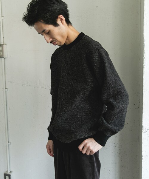 URBAN RESEARCH DOORS(アーバンリサーチドアーズ)の「ジャガードモールニットプルオーバー(ニット/セーター・メンズ・GREIGE/BLUE/OLIVEBROWN/BLACK・M/L)」の10枚目の写真