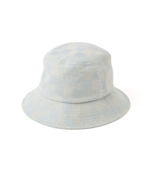 ROPE'（ロペ）の「チェッカーボードジャガードバケットハット（ハット・レディース・ブラック/サックス/イエロー・F）」の6枚目の写真