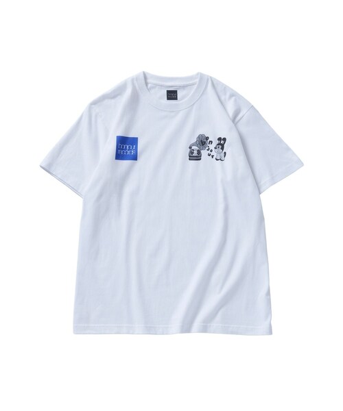 bonjour records（ボンジュールレコーズ）の「chocomoo×bonjour records DOG君 Tee（Tシャツ/カットソー・レディース・ブラック/ホワイト・L/M/XL）」の3枚目の写真