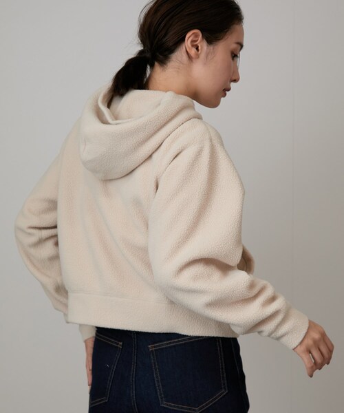 NERGY(ナージー)の「DANTON #DT-C0363 POL_ZIP PARKA(パーカー・レディース・ブラック/キナリ・M)」の22枚目の写真