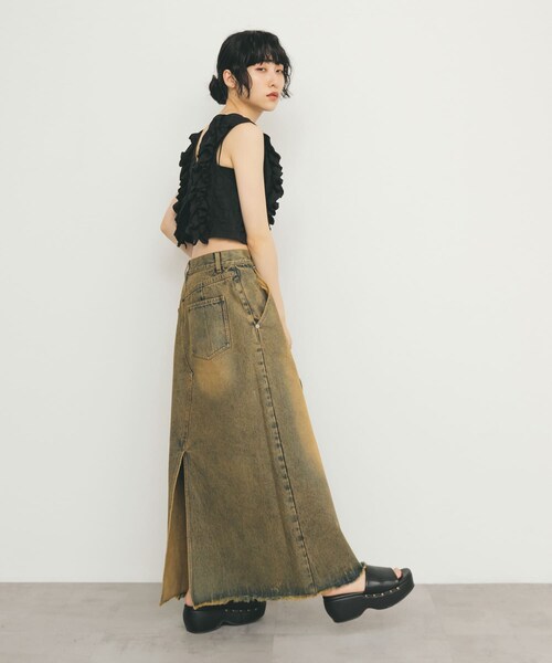 KBF（ケイビーエフ）の「スタッズサボサンダル（サンダル・レディース・BROWN/BLACK・37/38）」の9枚目の写真