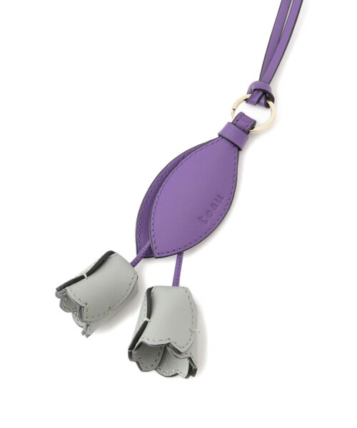 ROPE'（ロペ）の「【teau・牛革】panier tulip ring charm（キー/バッグチャーム・ネックレス）（チャーム・レディース・ブラック/グレー/キャメル/ピンク/イエロー・F）」の18枚目の写真