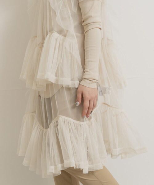 THE GOODLAND MARKET（ザグッドランドマーケット）の「old honey　81℃ dress（ワンピース・レディース・charcoal/white・one）」の5枚目の写真