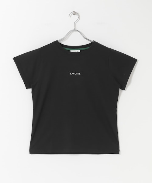 URBAN RESEARCH DOORS(アーバンリサーチドアーズ)の「LACOSTE コンパクトブランドネームロゴTシャツ(Tシャツ/カットソー・レディース・WHITE/BLACK/SENCHA・36)」の2枚目の写真