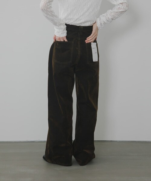 KBF(ケイビーエフ)の「『2サイズ展開』フロントパネルデザインデニム(デニムパンツ・レディース・BLUE/BROWN/BLACK・36/38)」の21枚目の写真