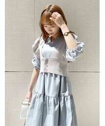 dazzlin | ティアードフレアシャツチュニック(チュニック)