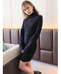 RESEXXY | タートルネックニットワンピース(ワンピース)
