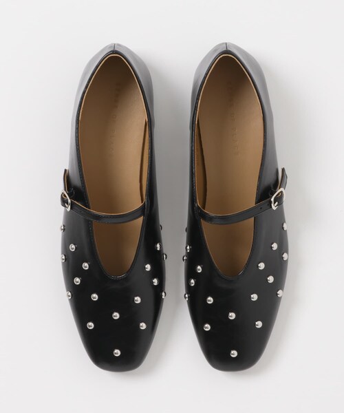 SENSE OF PLACE by URBAN RESEARCH（センスオブプレイスバイアーバンリサーチ）の「スタッズフラットシューズ（パンプス・レディース・BLACK/BEIGE・S/M/L）」の9枚目の写真