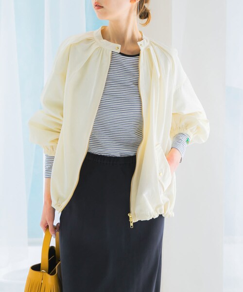 URBAN RESEARCH ROSSO（アーバンリサーチロッソ）の「ギャザーボリュームブルゾン（ブルゾン・レディース・L/KHAKI/OFF WHITE/BLACK・FREE）」の9枚目の写真
