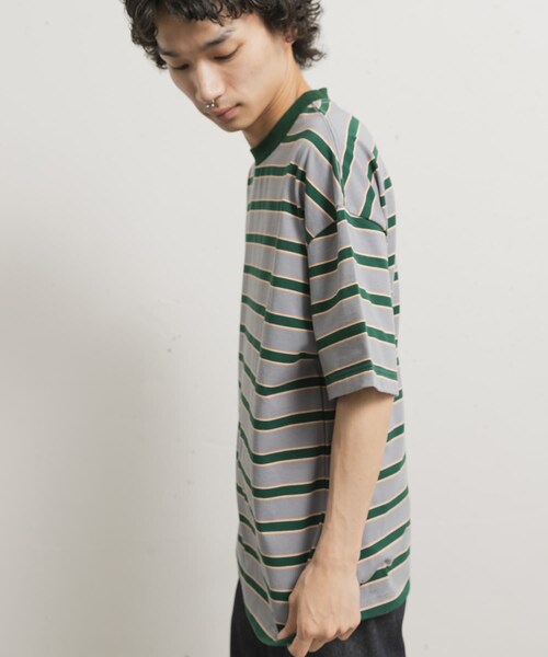 THE GOODLAND MARKET（ザグッドランドマーケット）の「KEIMEN　Strata T-shirts（Tシャツ/カットソー・メンズ・Gray/Blue/Pink・M/L/XL）」の7枚目の写真