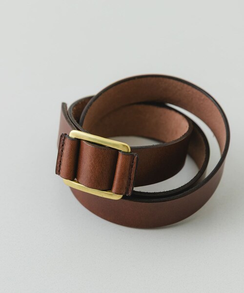 RODE SKO（ロデスコ）の「atelier brugge　SLIDE LETHER BELT（ベルト・レディース・BLACK/CHOCO・One）」の2枚目の写真