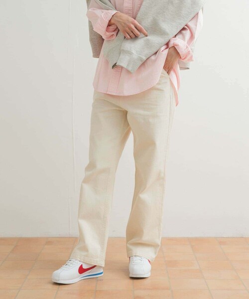 URBAN RESEARCH DOORS(アーバンリサーチドアーズ)の「デニムワイドパンツ(デニムパンツ・レディース・NATURAL/INDIGO・S/M/L)」の20枚目の写真