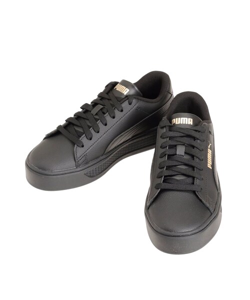 GYDA（ジェイダ）の「PUMA スマッシュ プラットフォームV3（スニーカー・レディース・オフホワイト/ブラック・22/23/24）」の4枚目の写真