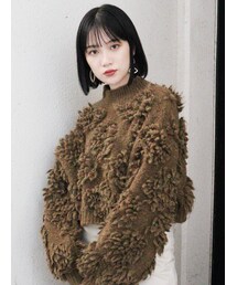 MURUA | ボンボンループニット(ニット/セーター)