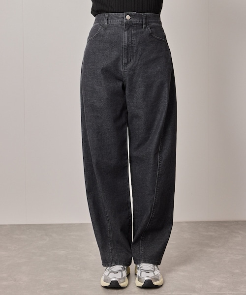 NERGY（ナージー）の「【シアバター配合】カーブワイドパンツ（デニムパンツ・レディース・ブラック・M/S）」の12枚目の写真