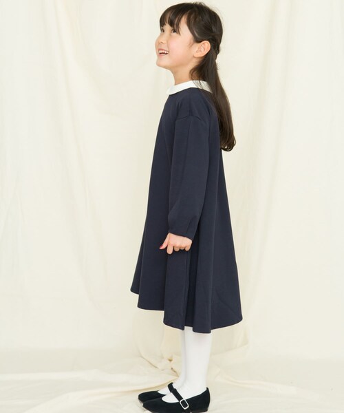 URBAN RESEARCH DOORS（アーバンリサーチドアーズ）の「付け襟フレアワンピース(KIDS)（ワンピース・キッズ・BEIGE/NAVY・105/120/135）」の18枚目の写真