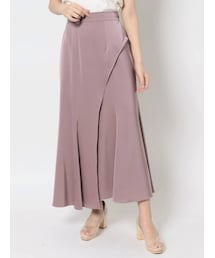 LAGUNAMOON | シャンブレーサテンレイヤードスカート(スカート)