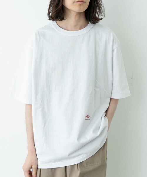URBAN RESEARCH Sonny Label（アーバンリサーチサニーレーベル）の「ARMY TWILL　PRINT HSTEE TAG（Tシャツ/カットソー・メンズ・WHITE/CHARCOAL/PINK・M/L）」の5枚目の写真