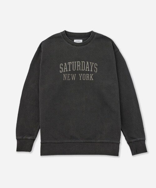 Saturdays NYC(サタデーズ ニューヨークシティ )の「Bowery Standard Crew(スウェット・レディース・ブラック/ネイビー/オレンジ・L/M/S)」の1枚目の写真