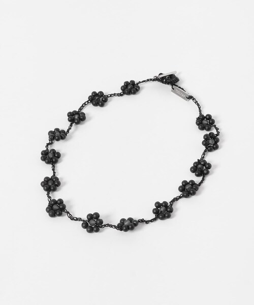 URBAN RESEARCH(アーバンリサーチ)の「PROTCOL FLOWER NECKLACE(ネックレス・レディース・BLACK/MINT・-)」の6枚目の写真