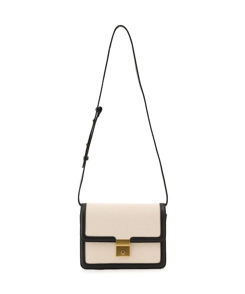 ADAM ET ROPE'（アダムエロペ）の「【サステナブル】オーガニックコットンフラップショルダーバッグ（ショルダーバッグ・レディース・ブラック/ブラウン・F）」の20枚目の写真