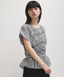 ADAM ET ROPE'（アダムエロペ）の「【WEB限定】ランダムギャザリングブラウス（シャツ/ブラウス）」
