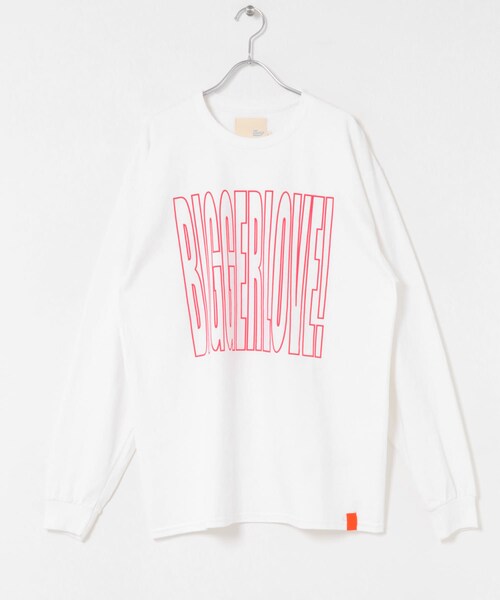 THE GOODLAND MARKET（ザグッドランドマーケット）の「TONY　Bigger Love LS Pocket Tee（Tシャツ/カットソー・メンズ・WHT/BURGUNDY・L）」の11枚目の写真