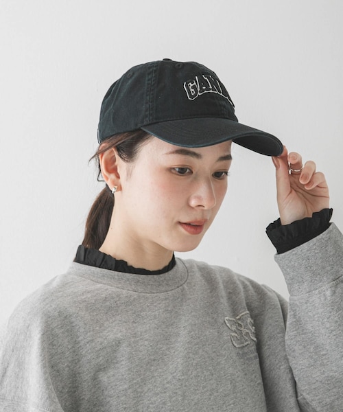 GANNI　WASHED COTTON CANVAS CAP
