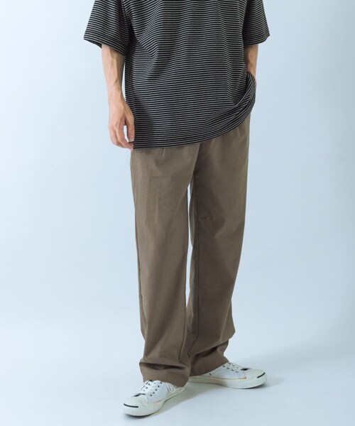 ITEMS URBANRESEARCH(アイテムズ アーバンリサーチ)の「リネンレーヨン ウエストイージー トラウザー(その他パンツ・メンズ・OFF WHITE/BLACK/MOCHA/D.BLUE・M/L)」の21枚目の写真