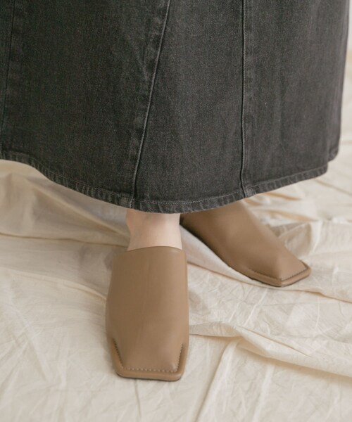 ITEMS URBANRESEARCH（アイテムズ アーバンリサーチ）の「スクエアサンダル（サンダル・レディース・BRN/BLK・S/M/L）」の13枚目の写真