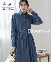 slattgir | 高身長　デニムマキシワンピース（トールサイズ）Essenave(ワンピース)