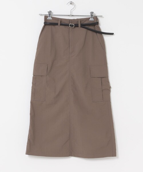 ITEMS URBANRESEARCH(アイテムズ アーバンリサーチ)の「ベルト付きカーゴスカート(スカート・レディース・MOC/BLK・Free)」の14枚目の写真