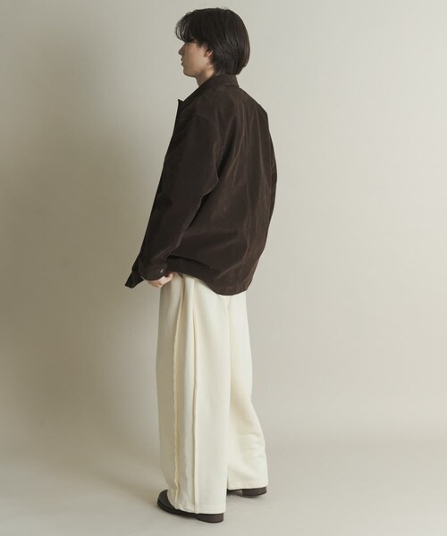 SENSE OF PLACE by URBAN RESEARCH（センスオブプレイスバイアーバンリサーチ）の「スウェットタックワイドパンツ（その他パンツ・メンズ・IVORY/BLACK/GRAY・M/L）」の18枚目の写真