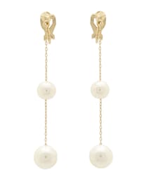 LAGUNAMOON | LADYランダムフェイクパールチェーンイヤリング(イヤリング)