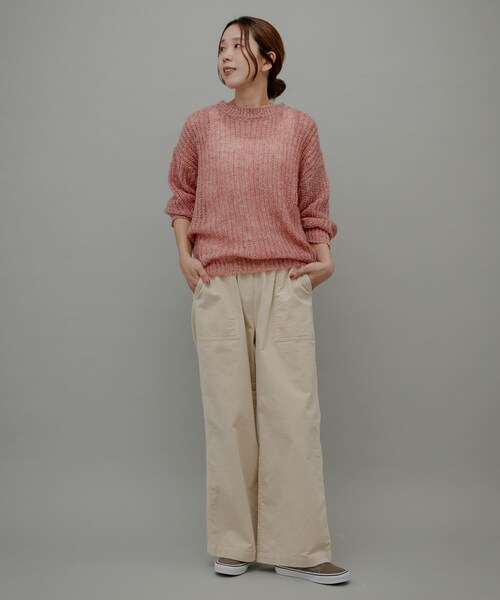 URBAN RESEARCH Sonny Label（アーバンリサーチサニーレーベル）の「コーデュロイベイカーイージーパンツ（その他パンツ・レディース・アイボリー/グレージュ/チャコール・36/38）」の9枚目の写真