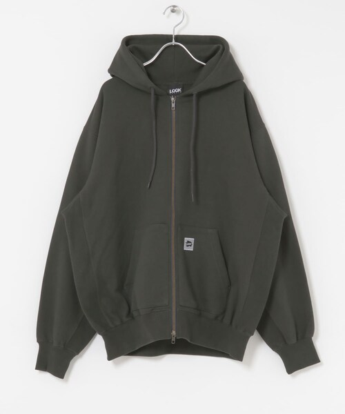 URBAN RESEARCH（アーバンリサーチ）の「LQQK Studio　sweat zip hoodie（パーカー・メンズ・GREEN/Black・L/XL）」の5枚目の写真