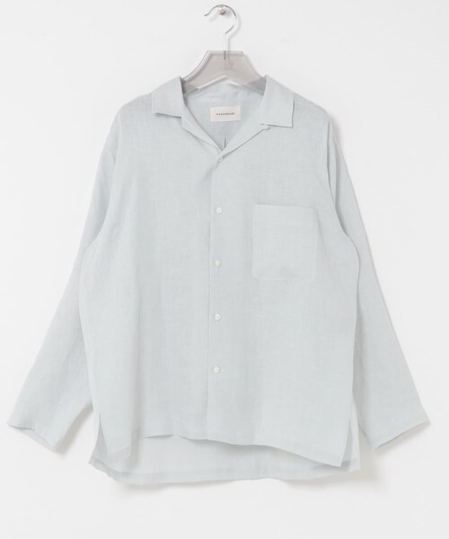 URBAN RESEARCH（アーバンリサーチ）の「MARKAWARE　COMFORT FIT OPEN COLLAR（シャツ/ブラウス・メンズ・TAUPE/ICE/BLACK・1/2）」の18枚目の写真