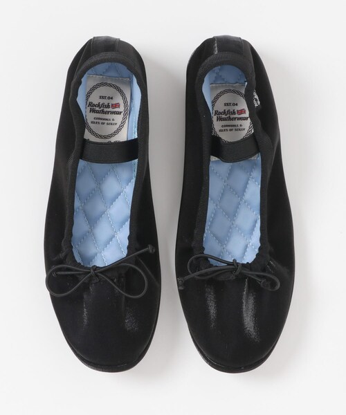 URBAN RESEARCH DOORS(アーバンリサーチドアーズ)の「Rockfish Weatherwear WISLEY SCRUNCH FLAT(バレエシューズ・レディース・BLACK/BEIGE・23.5/24/24.5)」の9枚目の写真