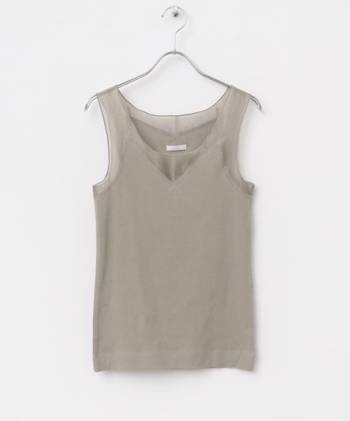 ITEMS URBANRESEARCH（アイテムズ アーバンリサーチ）の「フハクキリカエタンクトップ（タンクトップ・レディース・WHT/BLK/L.BEG・FREE）」の9枚目の写真