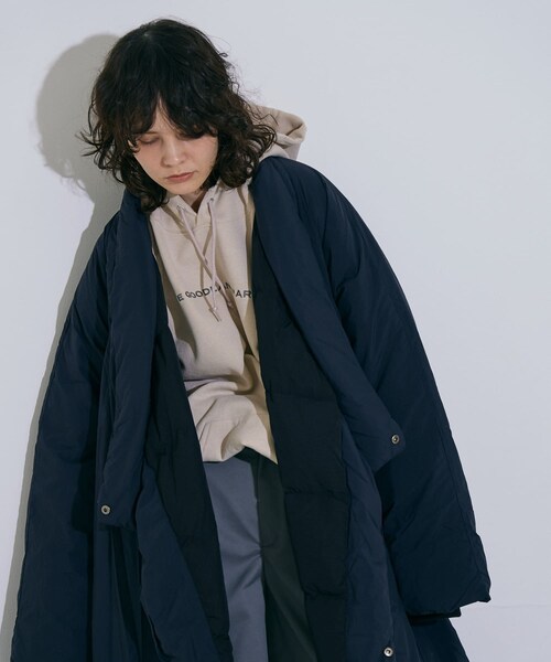 THE GOODLAND MARKET(ザグッドランドマーケット)の「Abode of Snow Chuba Down Coat(その他アウター・レディース・Black/Gray・2/3)」の4枚目の写真