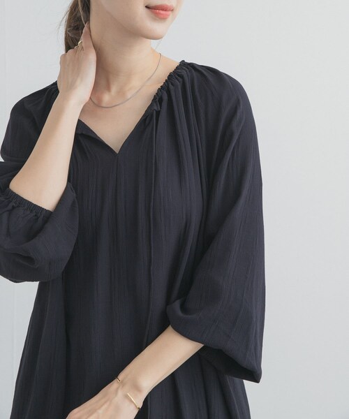 URBAN RESEARCH DOORS(アーバンリサーチドアーズ)の「カフタンチュニック(その他トップス・レディース・NATURAL/BLACK・Free)」の19枚目の写真