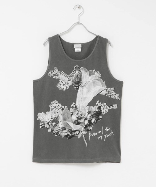 THE GOODLAND MARKET（ザグッドランドマーケット）の「old honey　38℃ TANKTOP（タンクトップ・レディース・WHITE/CHARCOAL・Free）」の2枚目の写真